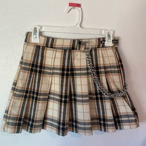 Plaid skater skirt